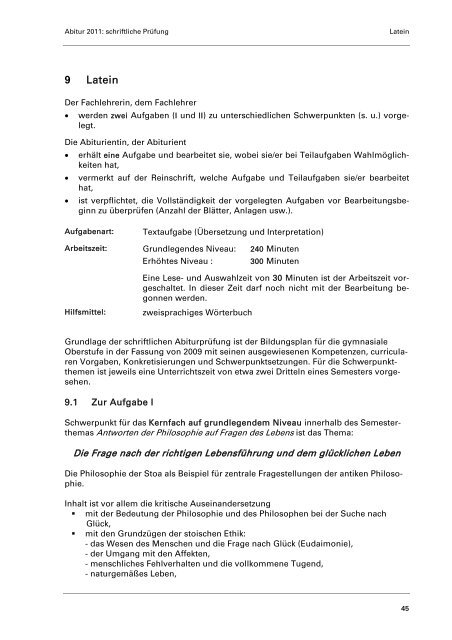 Abitur 2011 - Hamburger Bildungsserver