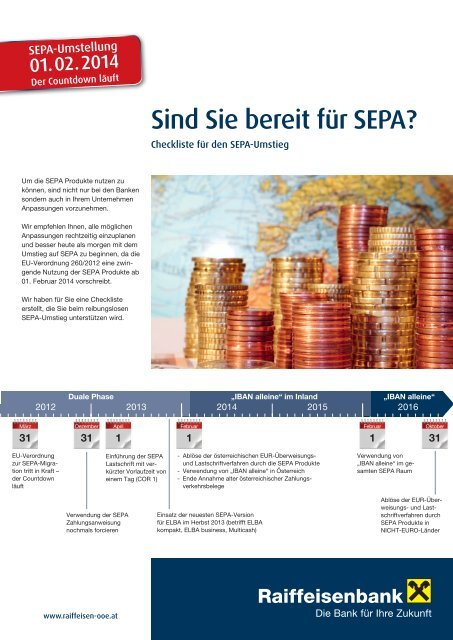 Checkliste für den Sepa-Umstieg (pdf) - Raiffeisen