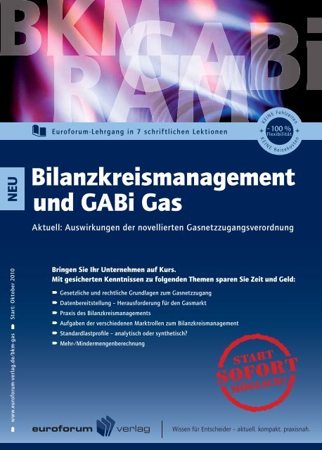 Bilanzkreismanagement und GABi Gas