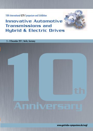 Innovative Automotive Transmissions and Hybrid & Electric Drives