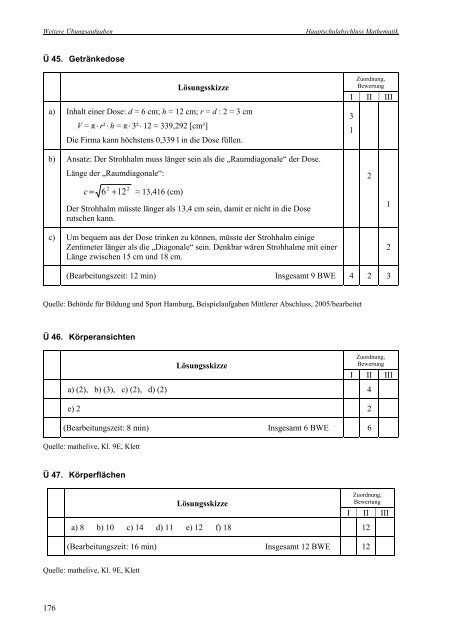 Abschlussprüfung zum Hauptschulabschluss - Hamburger ...