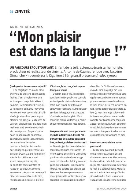 Télécharger le magazine au format PDF - Conseil Général de l'Hérault