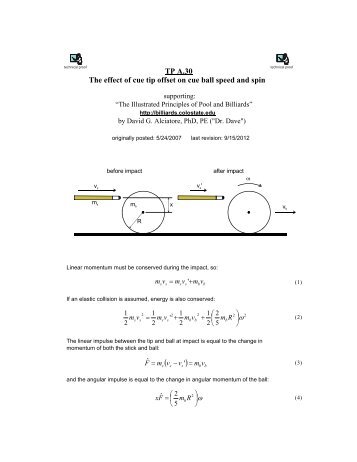 TP A.30 - Illustrated Principles of Pool and Billiards