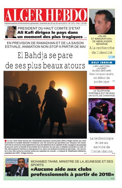 TÉLÉCHARGER JOURNAL ECHOUROUK ALGERIE PDF PDF ALGERIE JOURNAL TÉLÉCHARGER ECHOUROUK