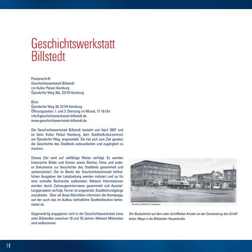 Broschüre "Billstedter Geschichtspfad - Rundweg Schiffbek"