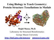 Protein Structure Tessellations in Matlab - George Mason University
