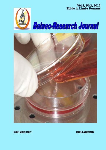 Balneo-Research Journal Vol.3, Nr.2, 2012