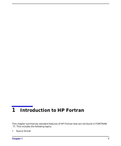 HP Fortran Programmer's Reference