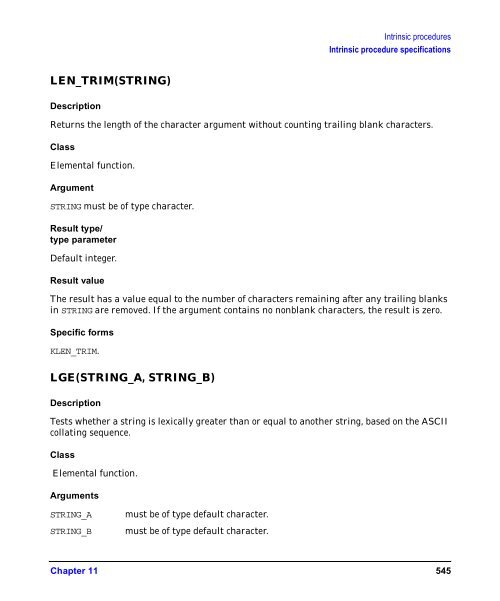 HP Fortran Programmer's Reference