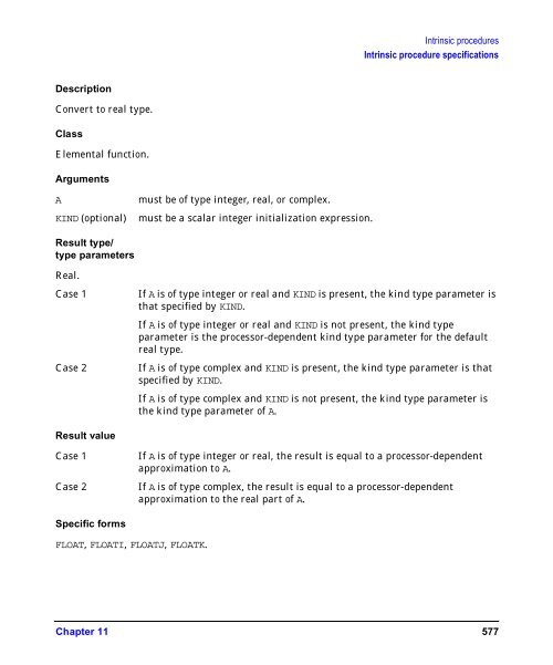 HP Fortran Programmer's Reference