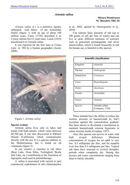 ADW: Artemia salina: INFORMATION