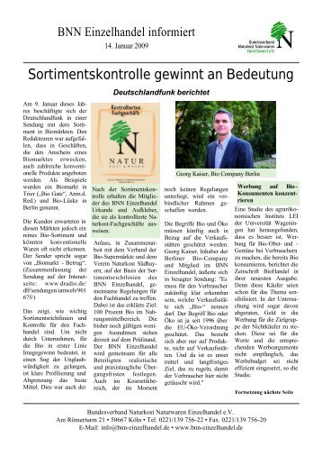 Sortimentskontrolle gewinnt an Bedeutung