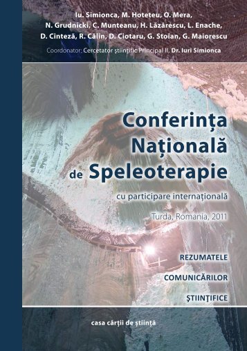 Conferinta Nationala de Speleoterapie