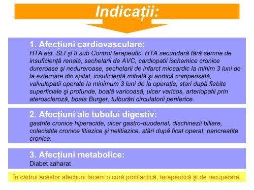 7. Aspectul medical al curei balneare la Covasna /Medical balneary ...