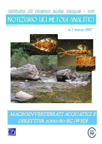 macroinvertebrati acquatici e direttiva 2000/60/ec (wfd) - IRSA