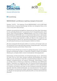 Presse-Info Unterzeichnung strategische Partnerschaft