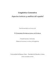 Lingüística Generativa Aspectos teóricos y análisis del español