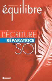 sur l'écriture (réparatrice ?) - Association canadienne pour la santé ...