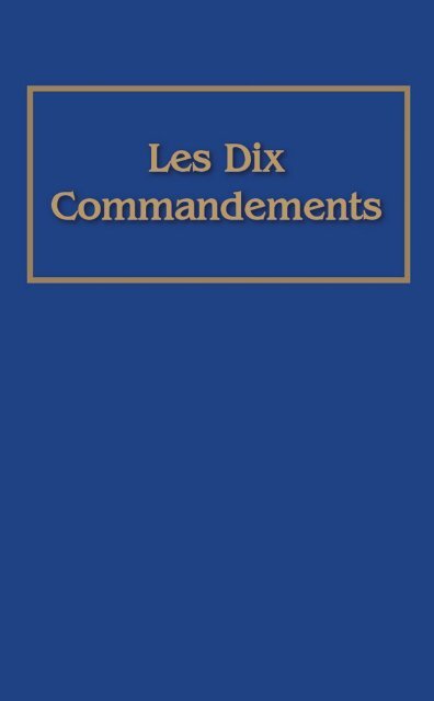 Les Dix Commandements - Le Monde de Demain