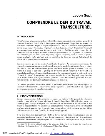 Leçon 7.pdf - Missiologie.net