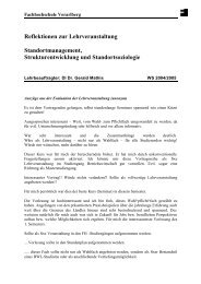 Reflektionen Vorlesung Standortmanagent WS04.05