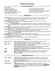 CV PDF - Department of Biology - New Mexico State University