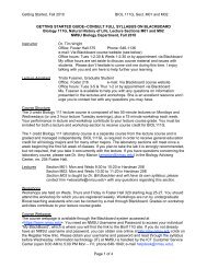 Syllabus Fall 2010 (pdf) - Department of Biology - New Mexico State ...