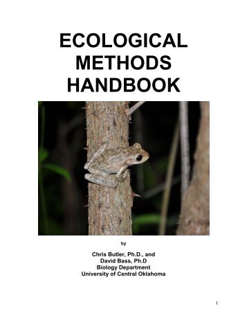 ecological methods handbook - Biology - University of Central ...