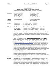 Syllabus (pdf) - Department of Biology - New Mexico State University