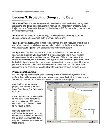 Lesson 3 - Map Projections.pdf - Biology