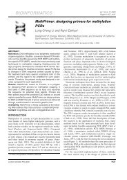 MethPrimer: designing primers for methylation PCRs