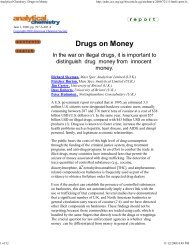 Analytical Chemistry: Drugs on Money - Biology