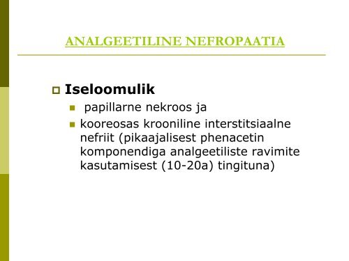 Neerupatoloogia I loeng pp