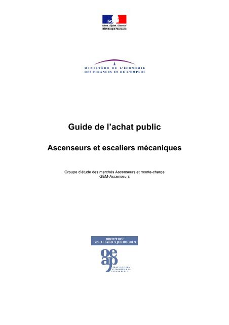 Guide de l'achat public - CNRS