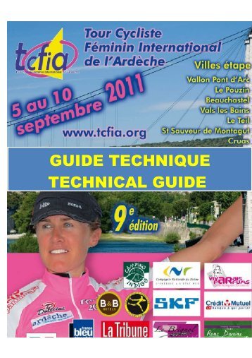 GUIDE TECHNIQUE - Tour Cycliste Féminin International de l'Ardèche