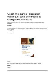 Géochimie marine - Circulation océanique, cycle de carbone ... - IPSL