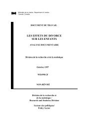 LES EFFETS DU DIVORCE SUR LES ENFANTS - Justice