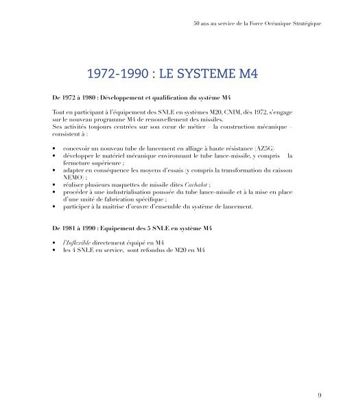 50 ans au service de la Force Océanique Stratégique - Cnim.com