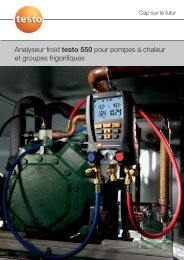 Analyseur froid testo 550 pour pompes à chaleur et ... - TestoSites