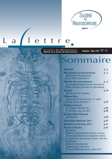 Quoi de neuf sur l'autisme - Société des Neurosciences