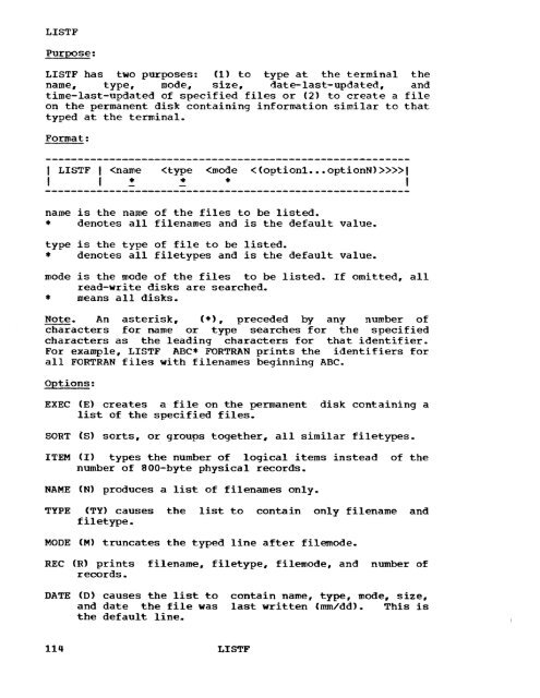 Type III C lass A Program