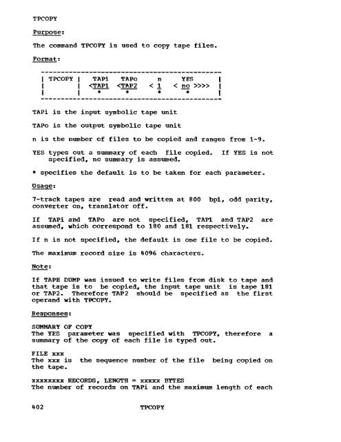 Type III C lass A Program