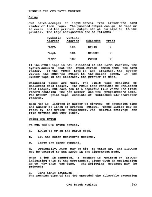 Type III C lass A Program