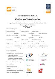 Medien und Minderheiten - Innsbruck Media Studies