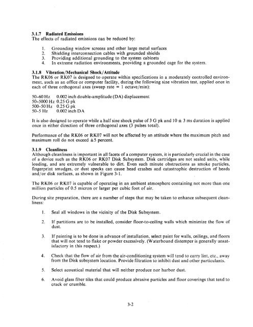 RK06/RK07 Disk Drive User's Manual - Trailing-Edge