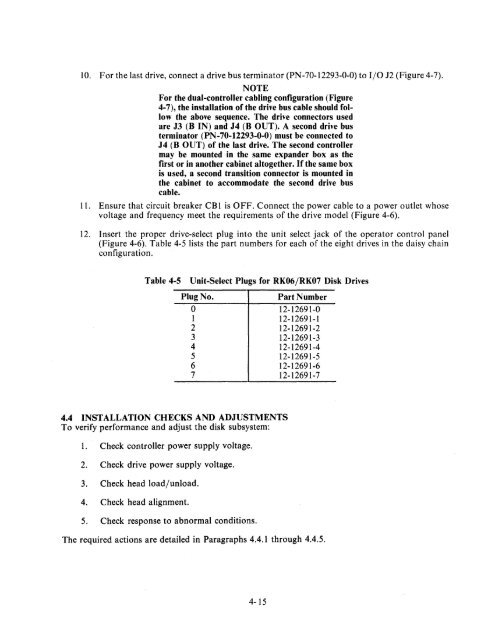 RK06/RK07 Disk Drive User's Manual - Trailing-Edge