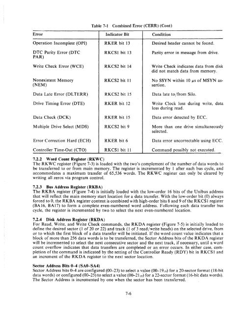 RK06/RK07 Disk Drive User's Manual - Trailing-Edge