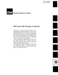 Systems Reference Library IBM System/360 Principles of Operation