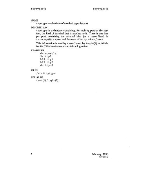 A/UX® Programmer's Reference Sections