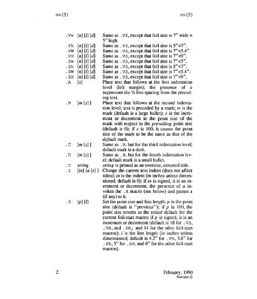 A/UX® Programmer's Reference Sections